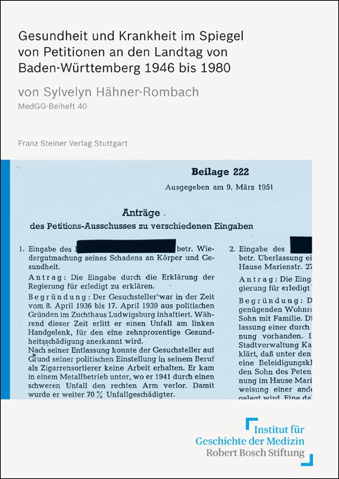 Gesundheit und Krankheit im Spiegel von Petitionen an den Landtag von Baden-Württemberg 1946 bis 1980