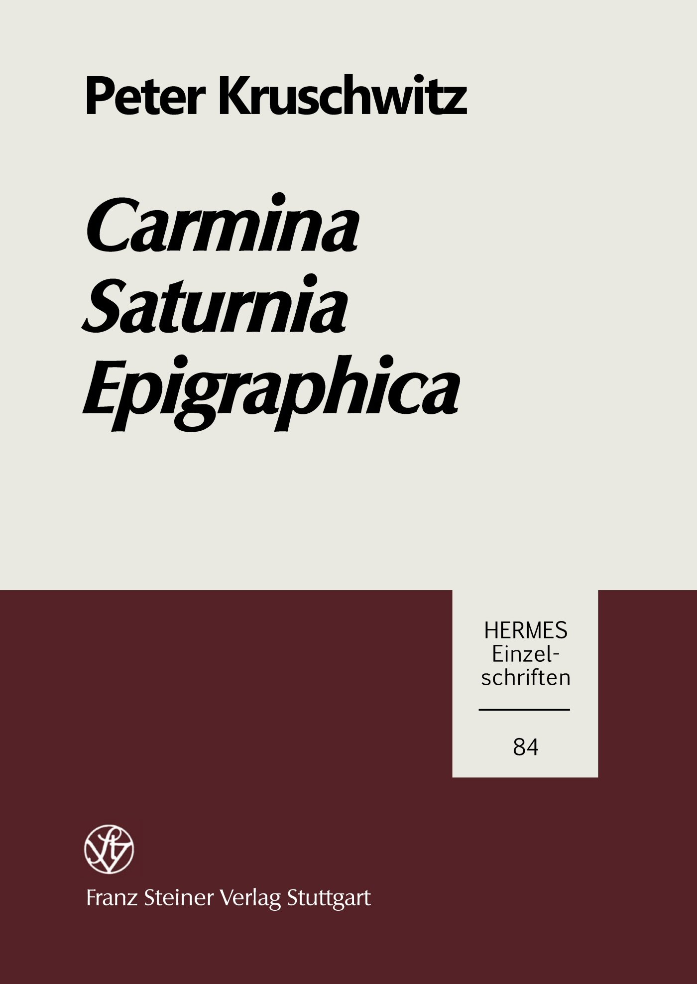 Carmina Saturnia Epigraphica