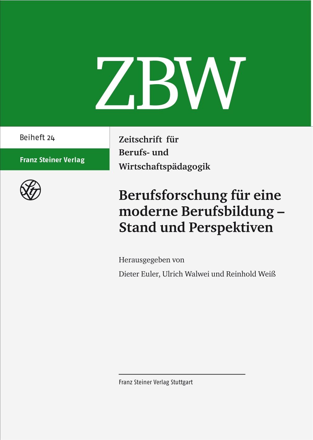 Berufsforschung für eine moderne Berufsbildung - Stand und Perspektiven