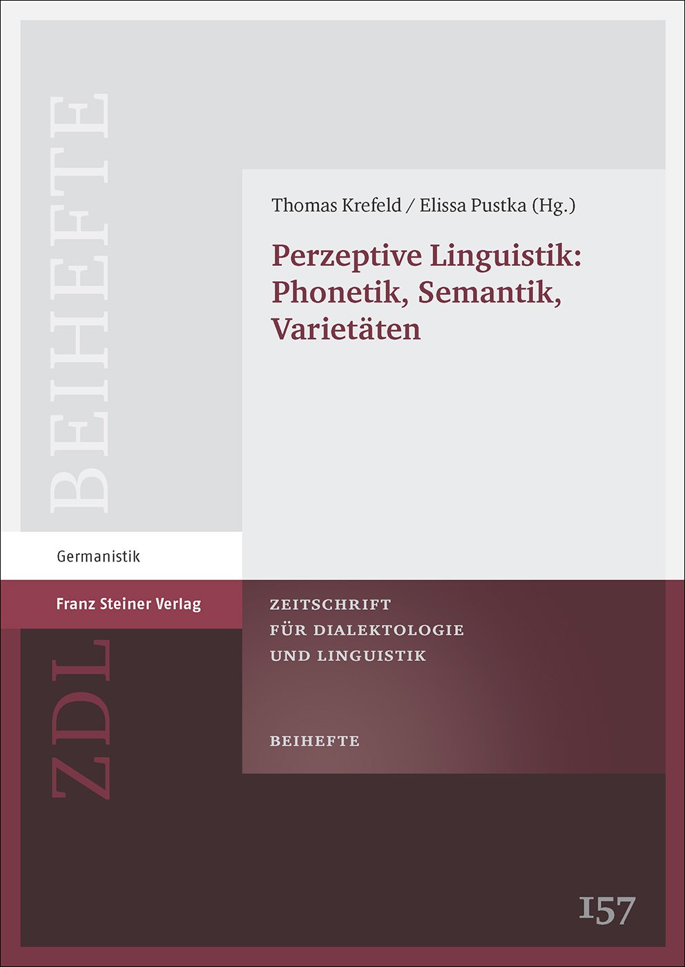 Perzeptive Linguistik: Phonetik, Semantik, Varietäten