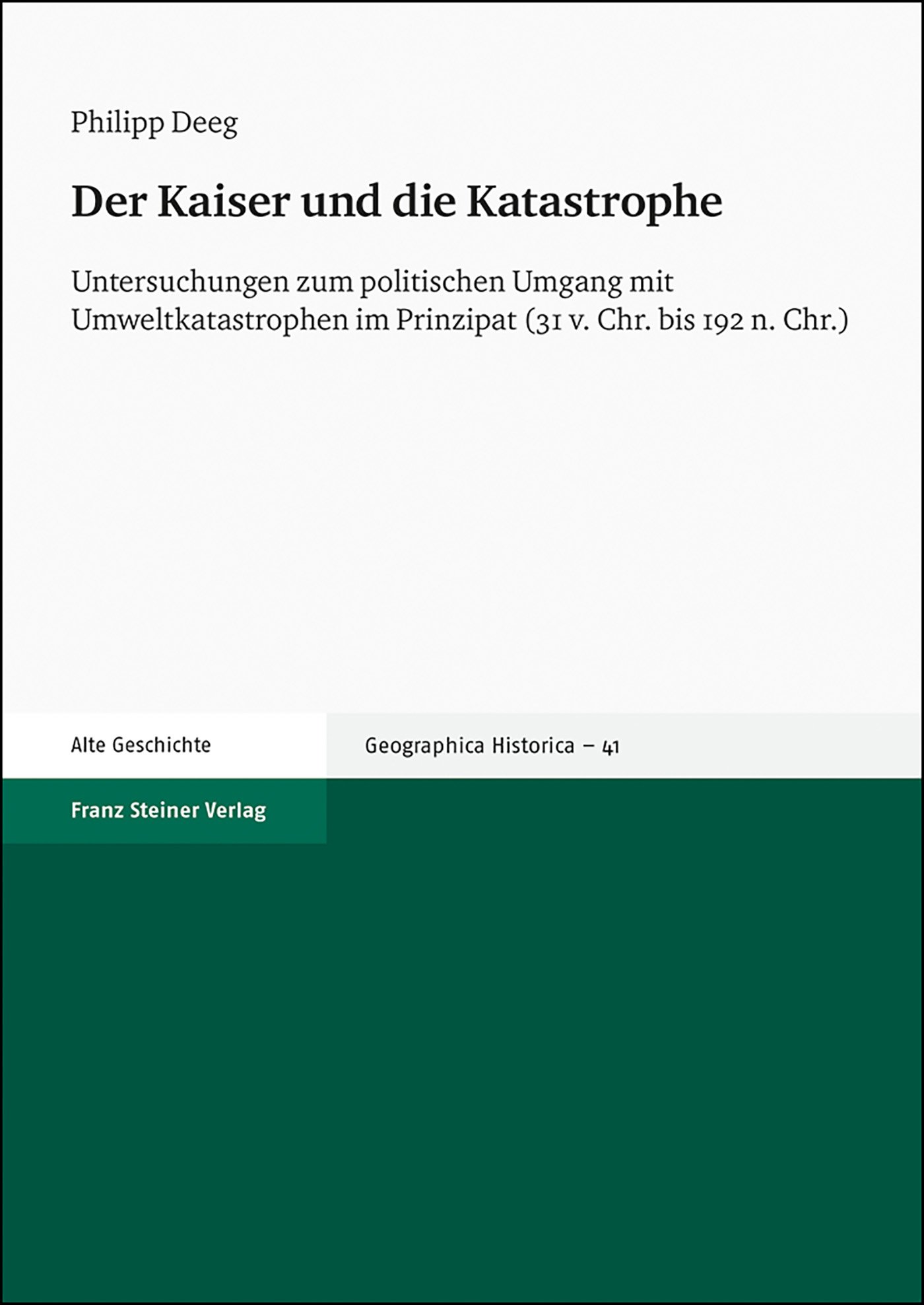 Der Kaiser und die Katastrophe