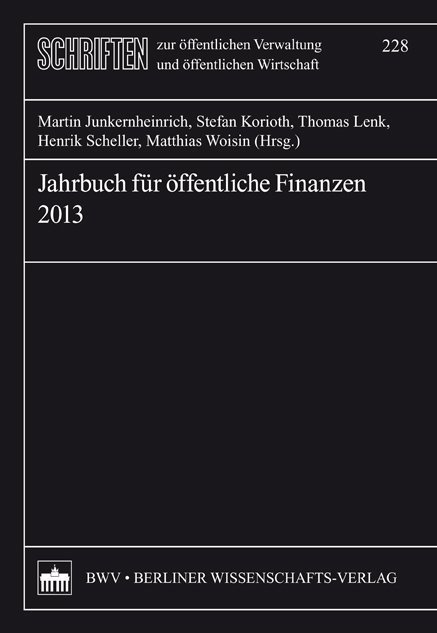 Jahrbuch für öffentliche Finanzen 2013