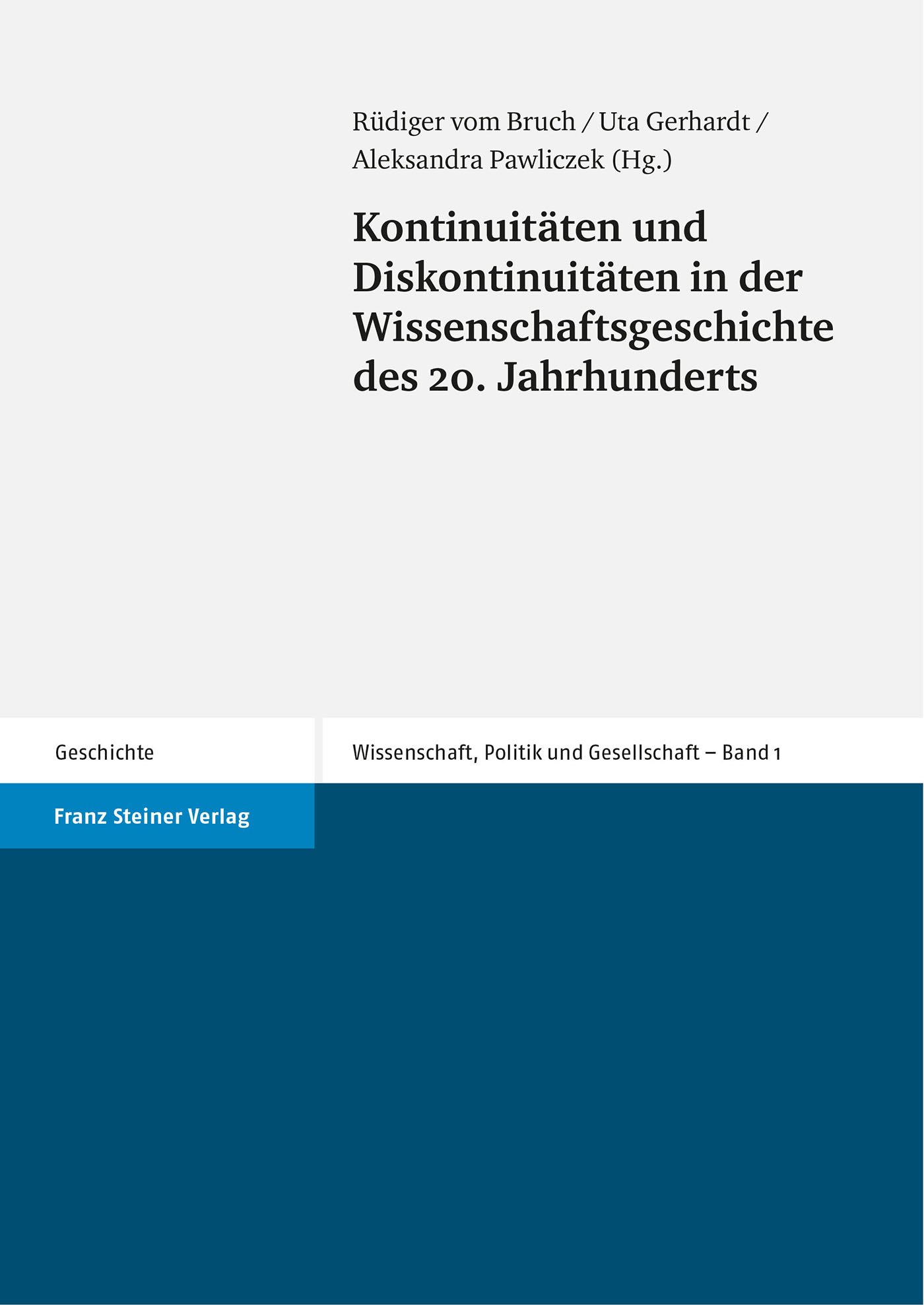 Kontinuitäten und Diskontinuitäten in der Wissenschaftsgeschichte des 20. Jahrhunderts