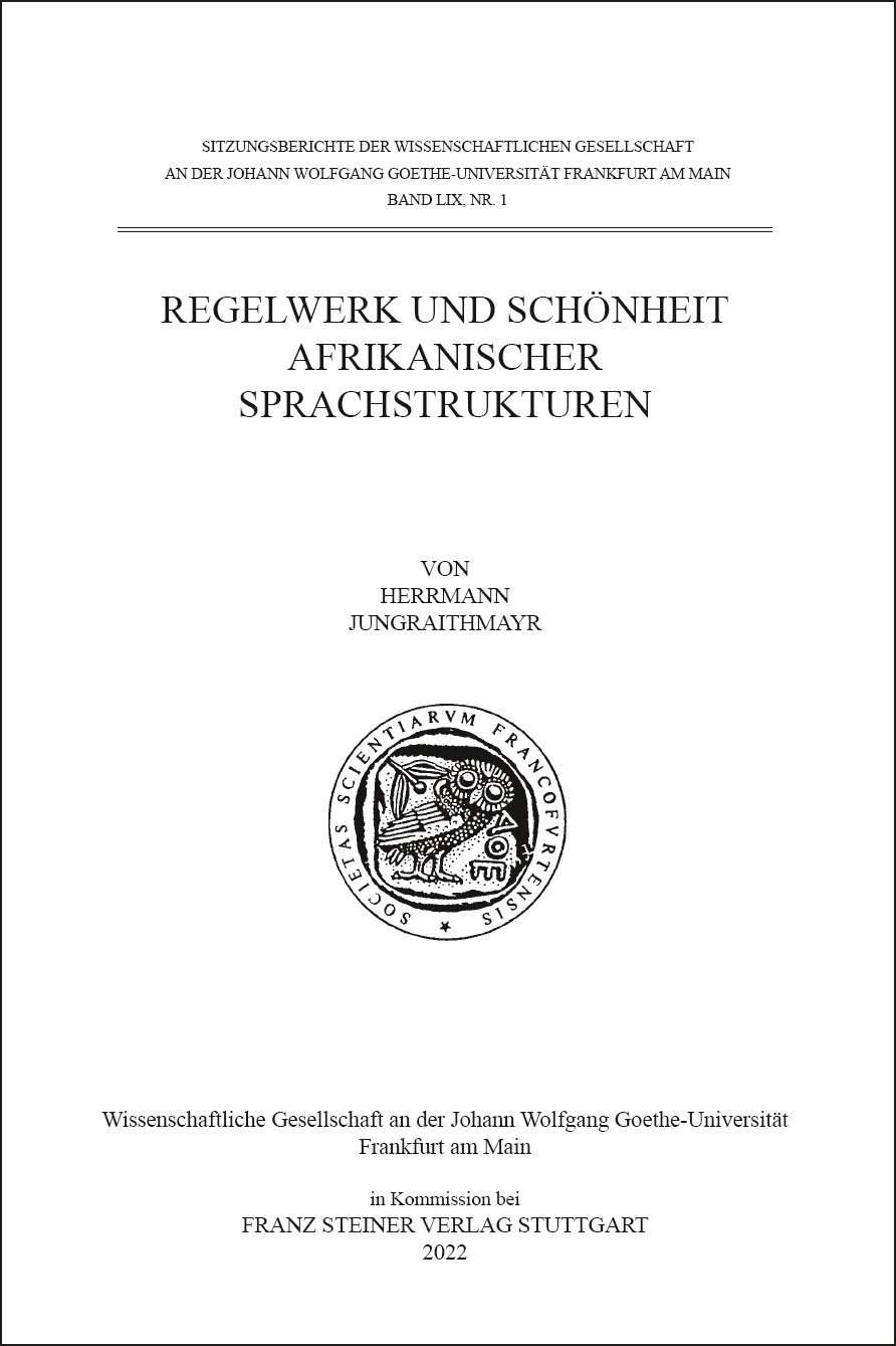 Regelwerk und Schönheit afrikanischer Sprachstrukturen