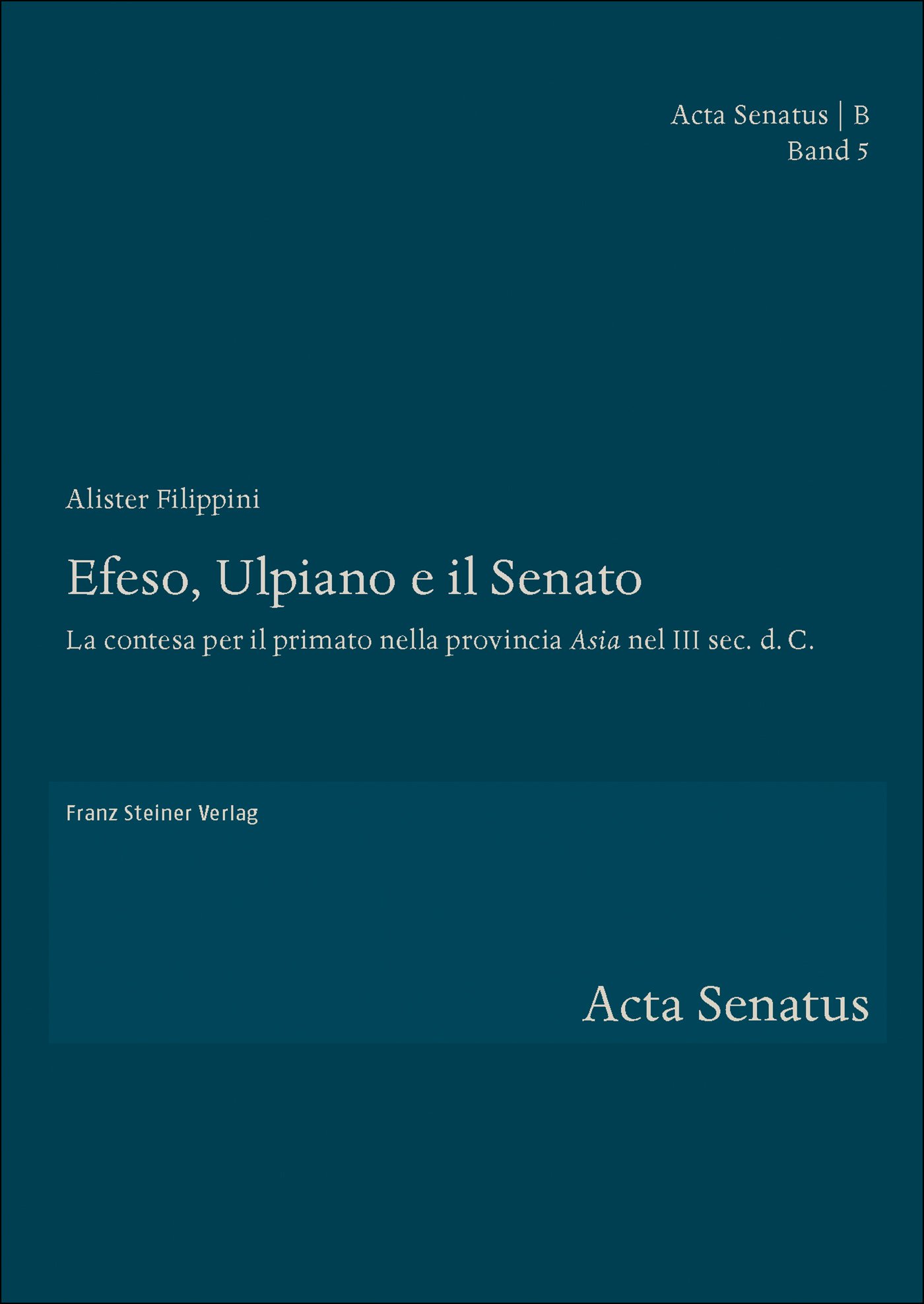 Efeso, Ulpiano e il Senato