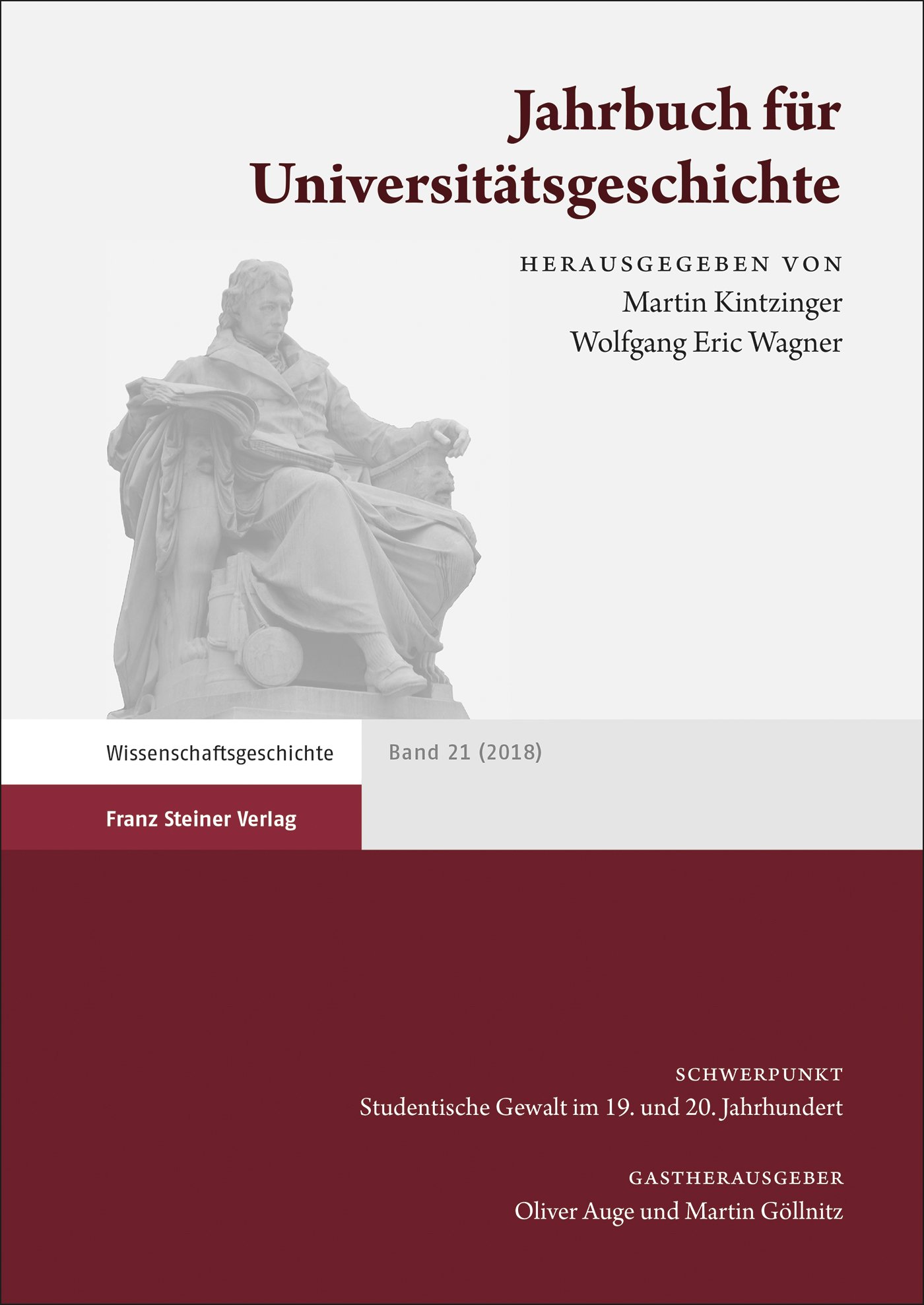 Jahrbuch für Universitätsgeschichte 21 (2018)