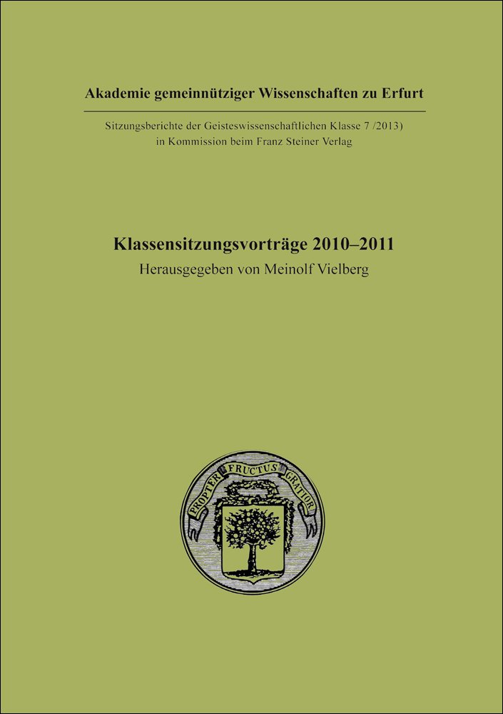 Klassensitzungsvorträge 2010–2011