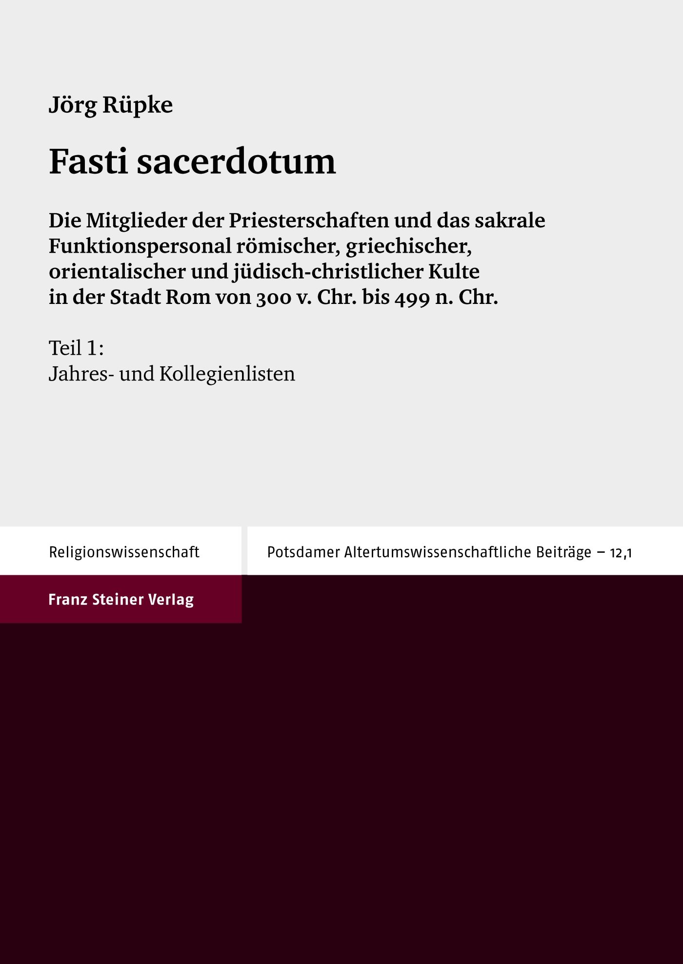 Fasti sacerdotum