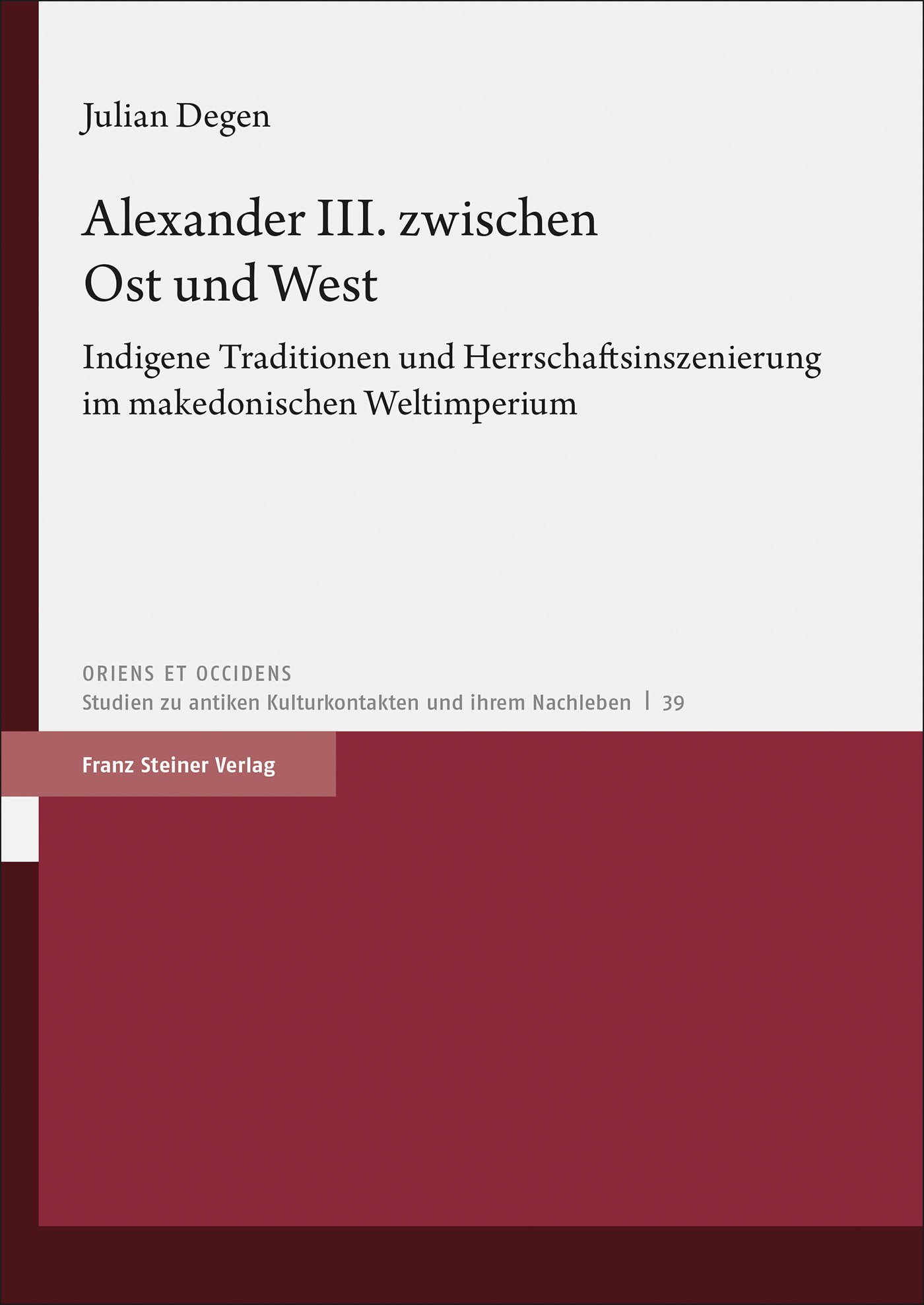 Alexander III. zwischen Ost und West