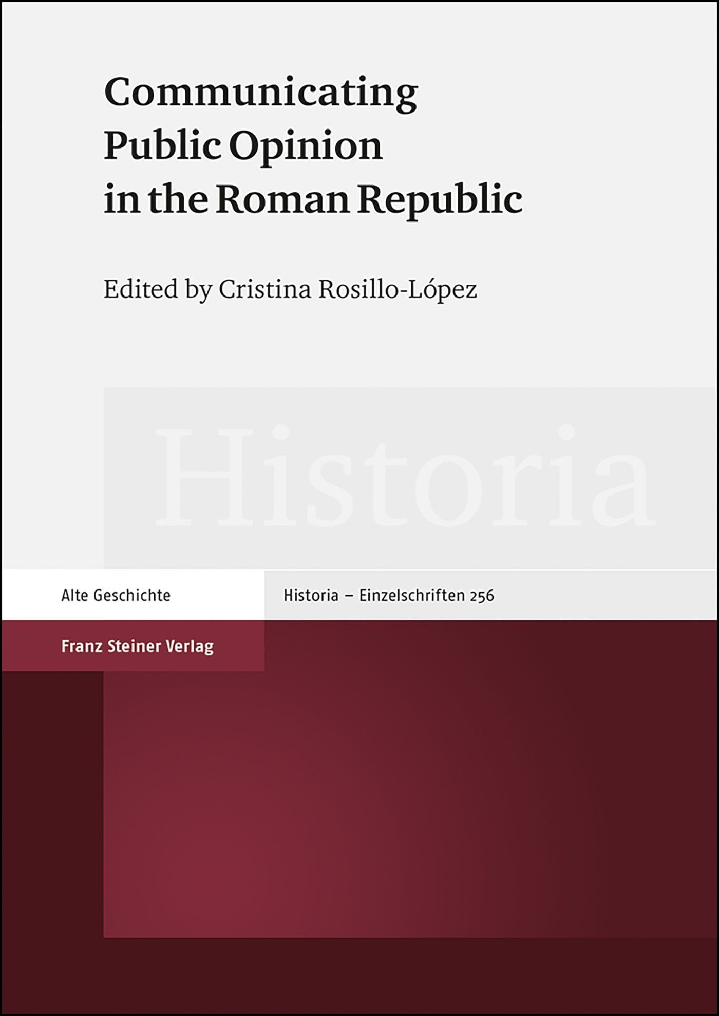 Communicating Public Opinion in the Roman Republic