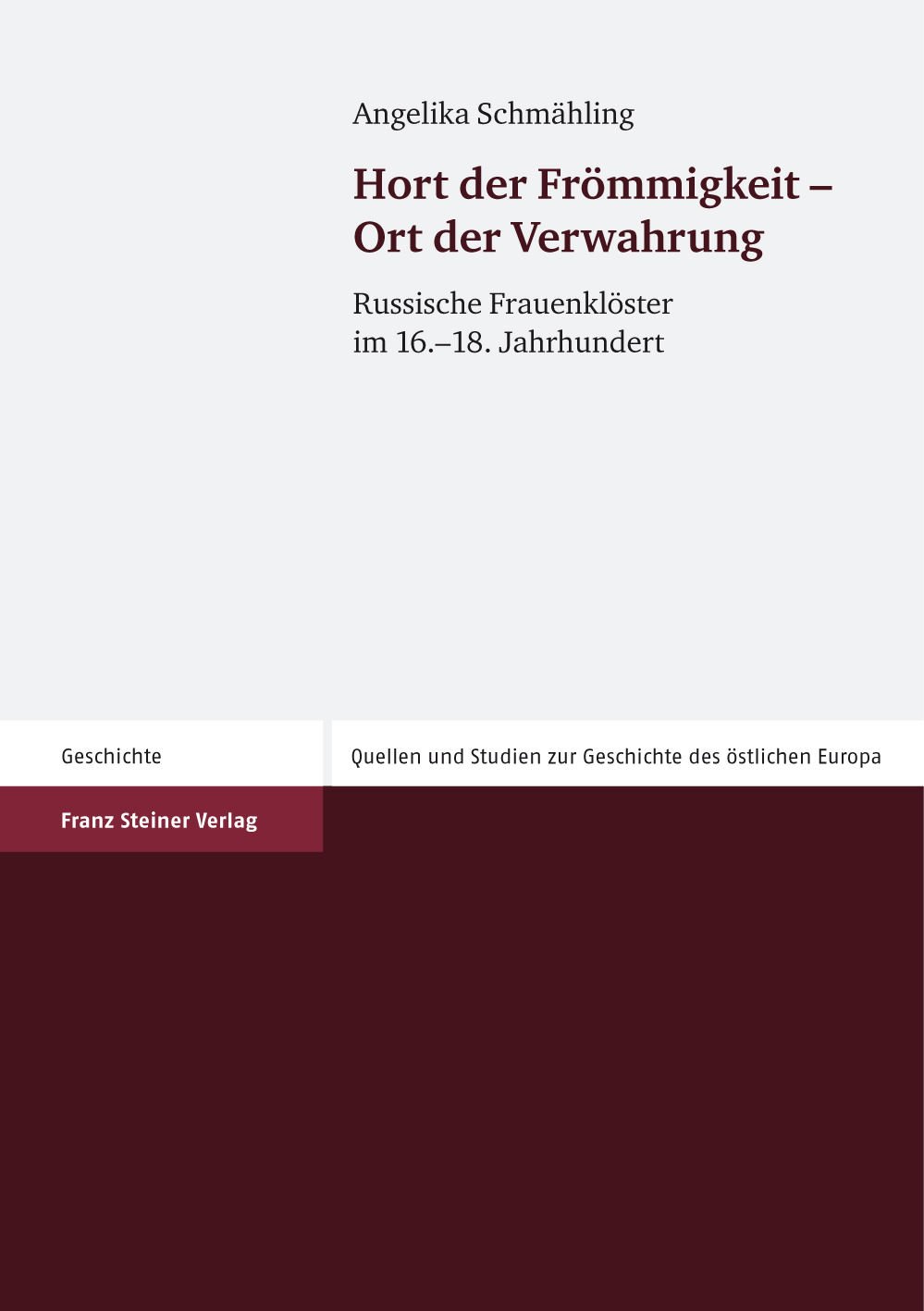 Hort der Frömmigkeit – Ort der Verwahrung