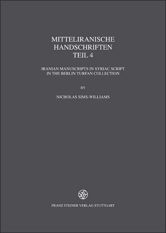 Mitteliranische Handschriften