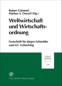 Weltwirtschaft und Wirtschaftsordnung