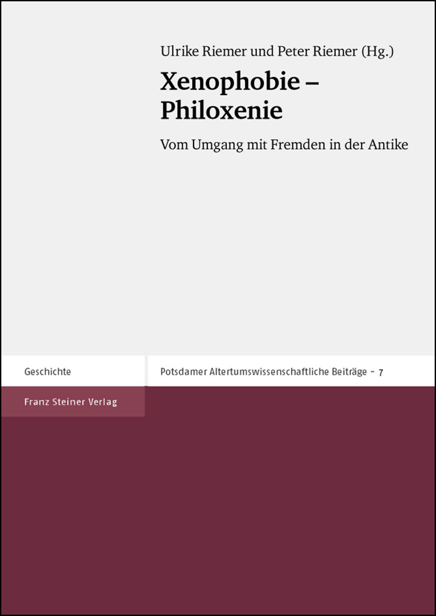 Xenophobie – Philoxenie