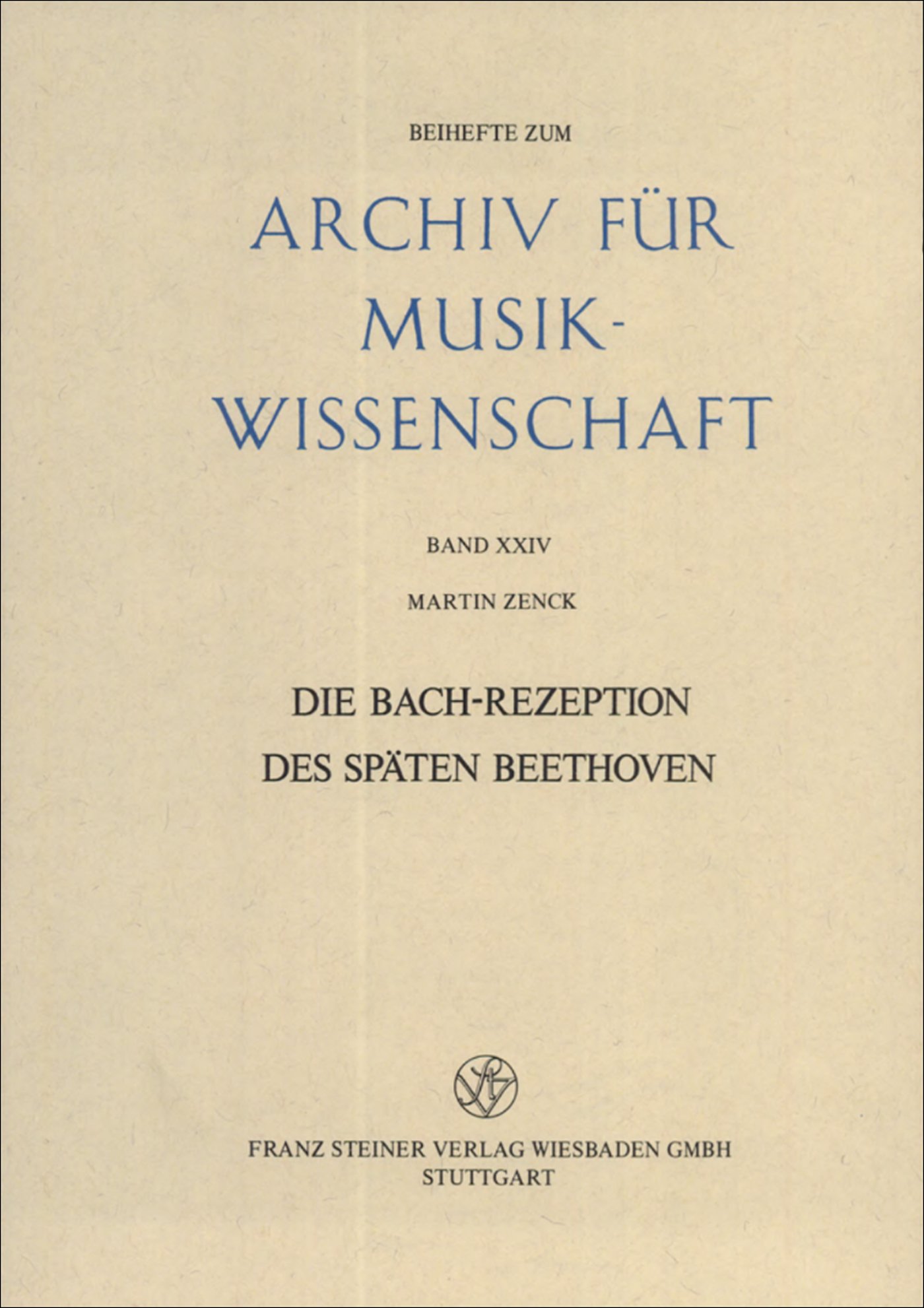 Die Bach-Rezeption des späten Beethoven