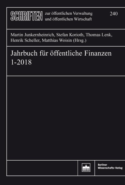 Jahrbuch für öffentliche Finanzen (2018) 1