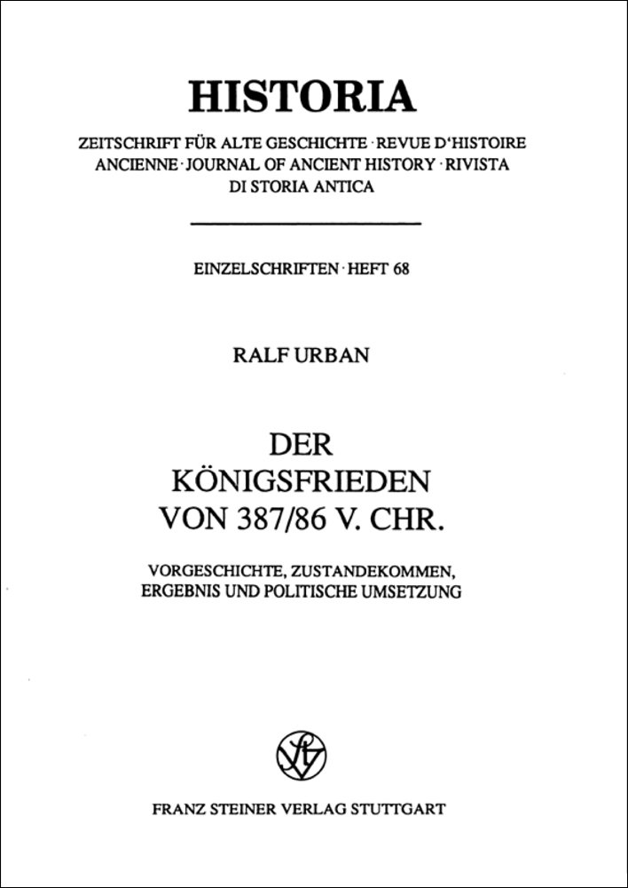 Der Königsfrieden von 387/86 v. Chr.