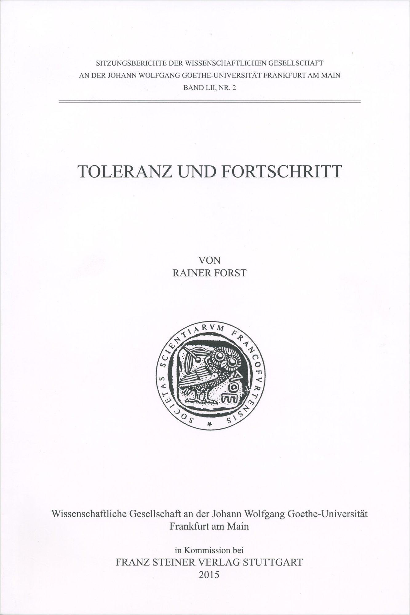 Toleranz und Fortschritt