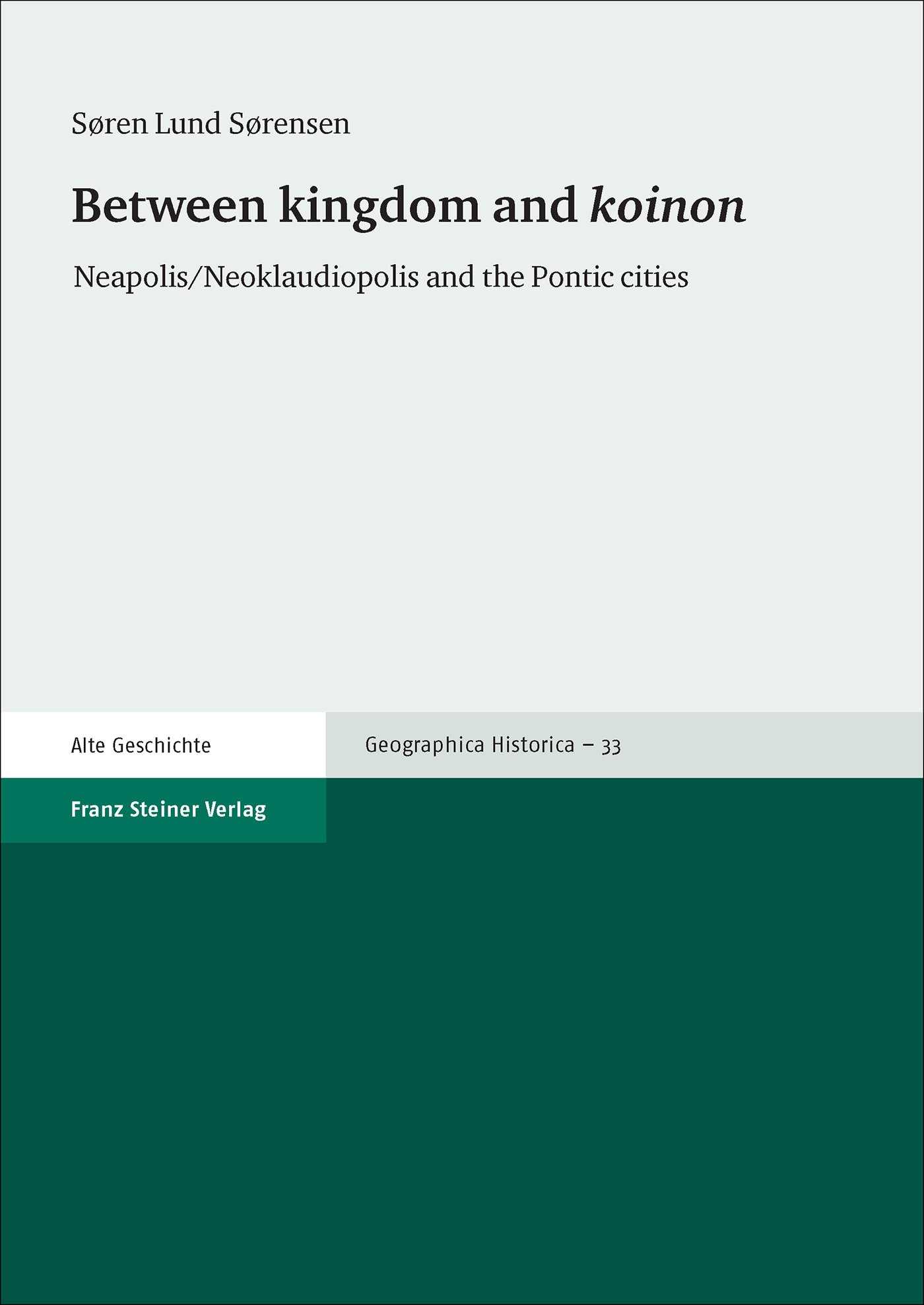 Between kingdom and "koinon"