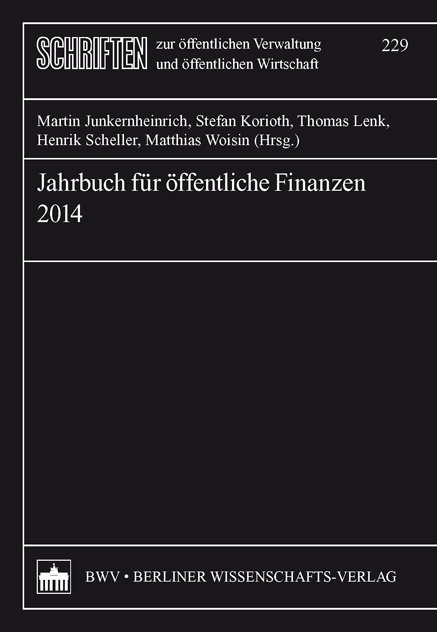 Jahrbuch für öffentliche Finanzen 2014