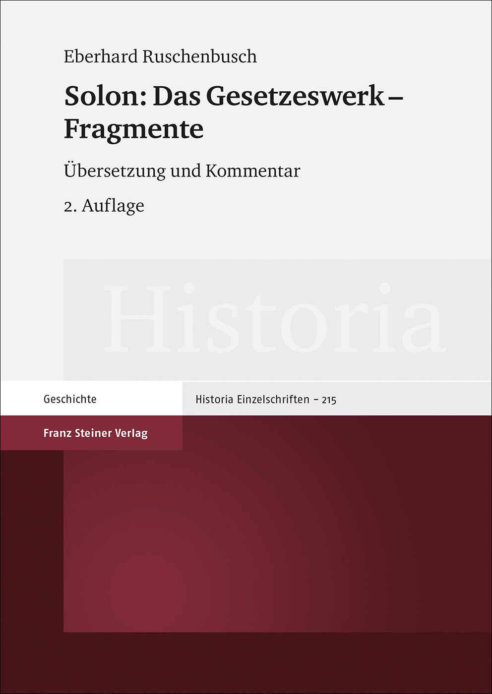 Solon: Das Gesetzeswerk – Fragmente