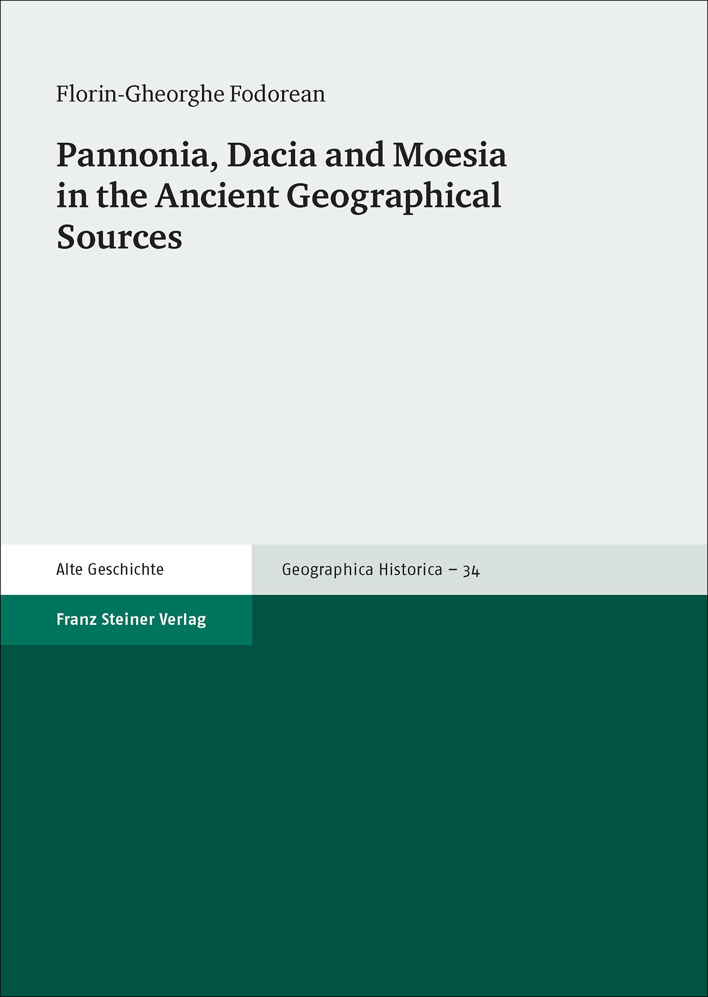 Pannonia, Dacia and Moesia in the Ancient Geographical Sources