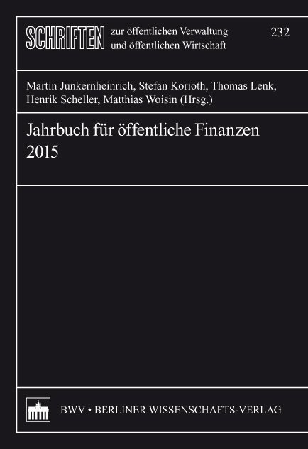 Jahrbuch für öffentliche Finanzen 2015