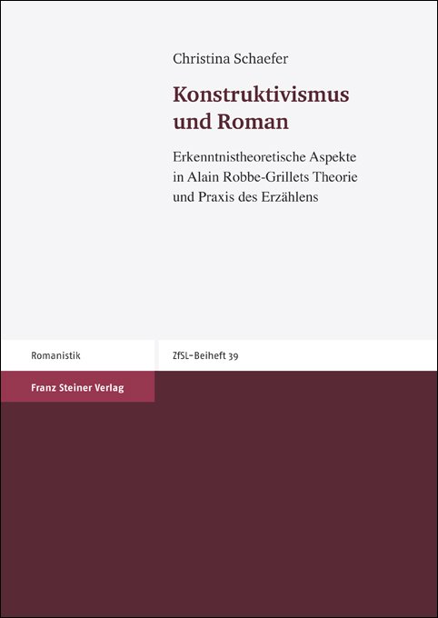 Konstruktivismus und Roman